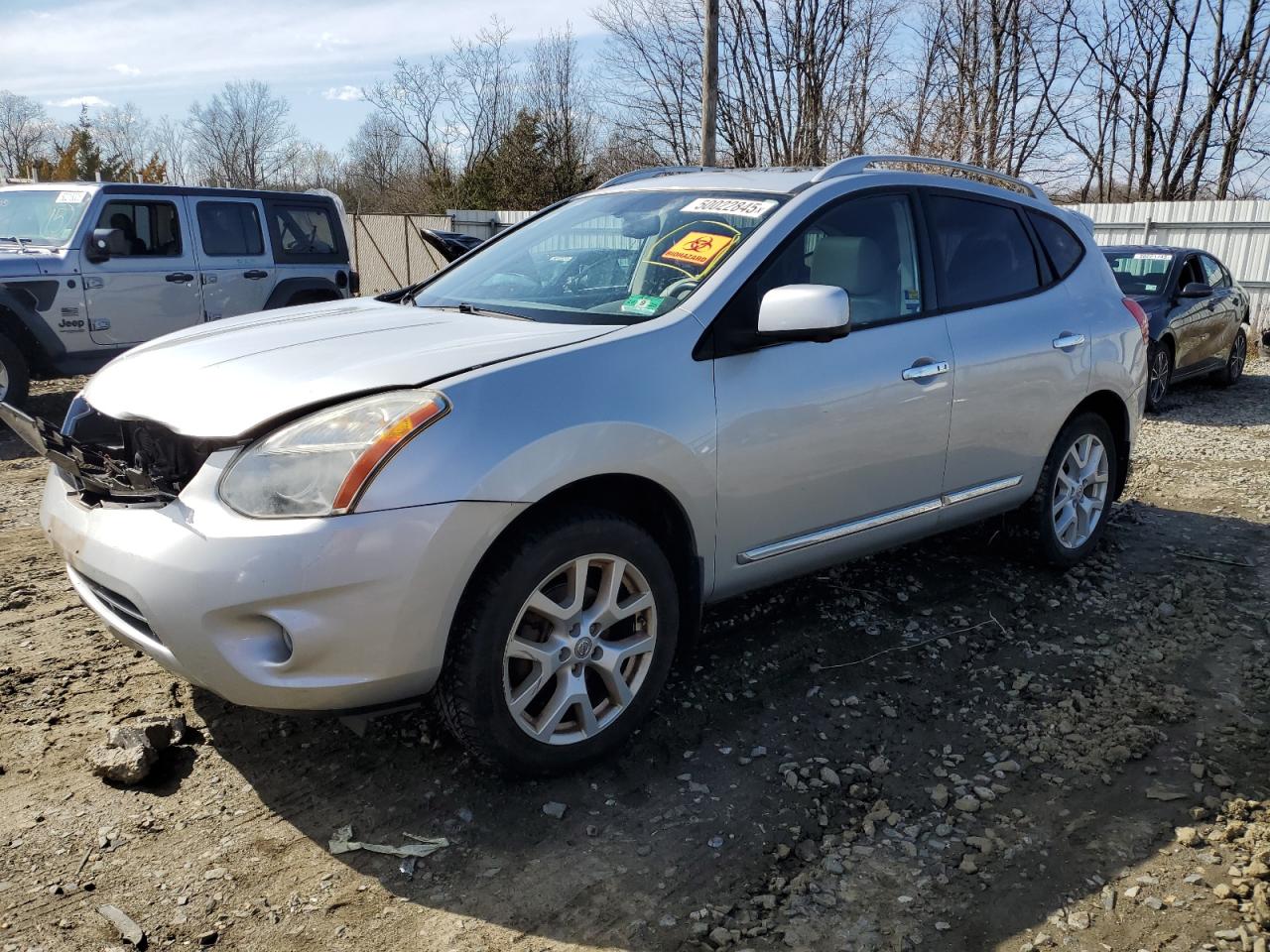 2012 Nissan Rogue S for Sale in Windsor, NJ - Frame Damage