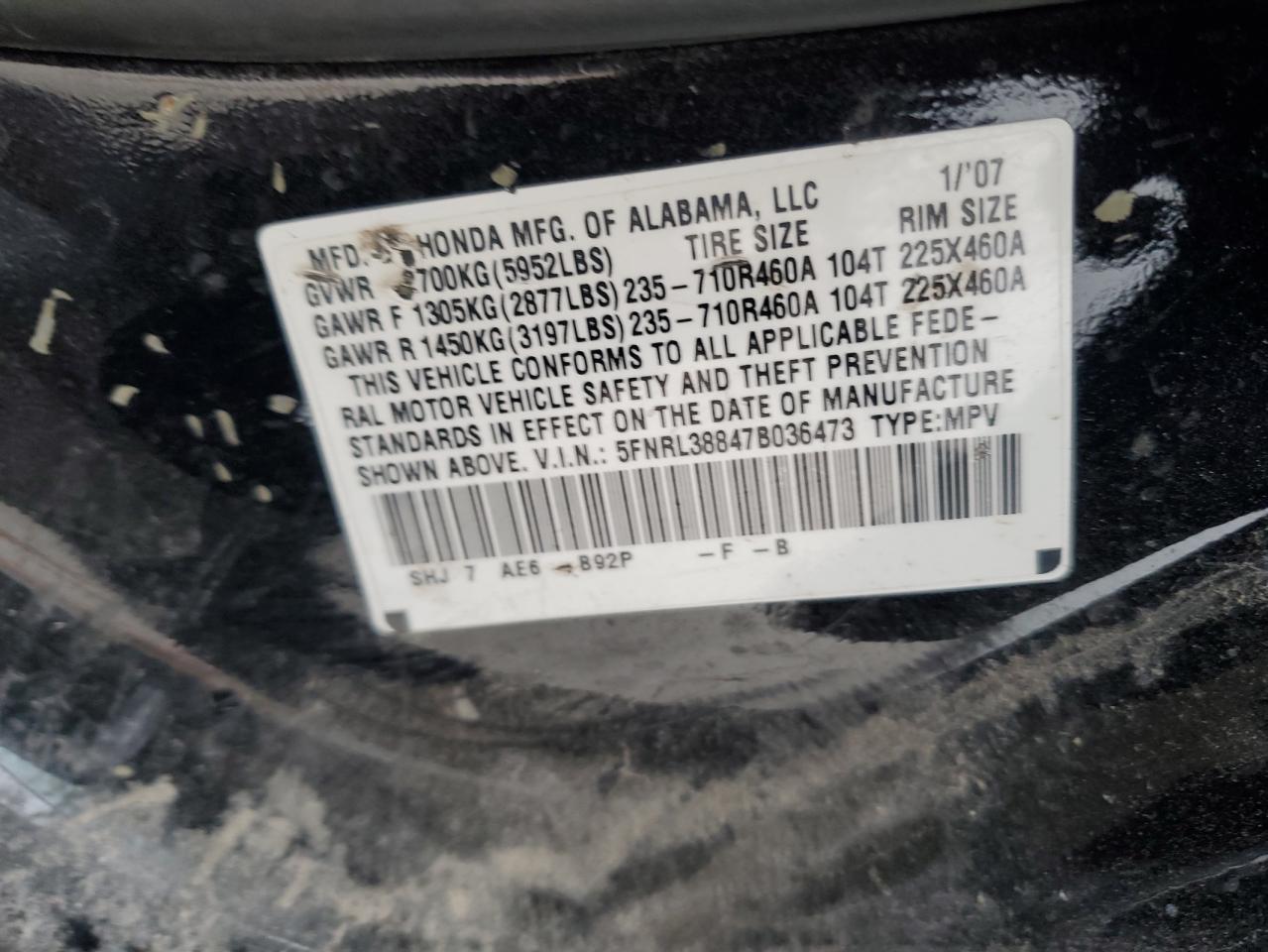 2007 Honda Odyssey - Image 13