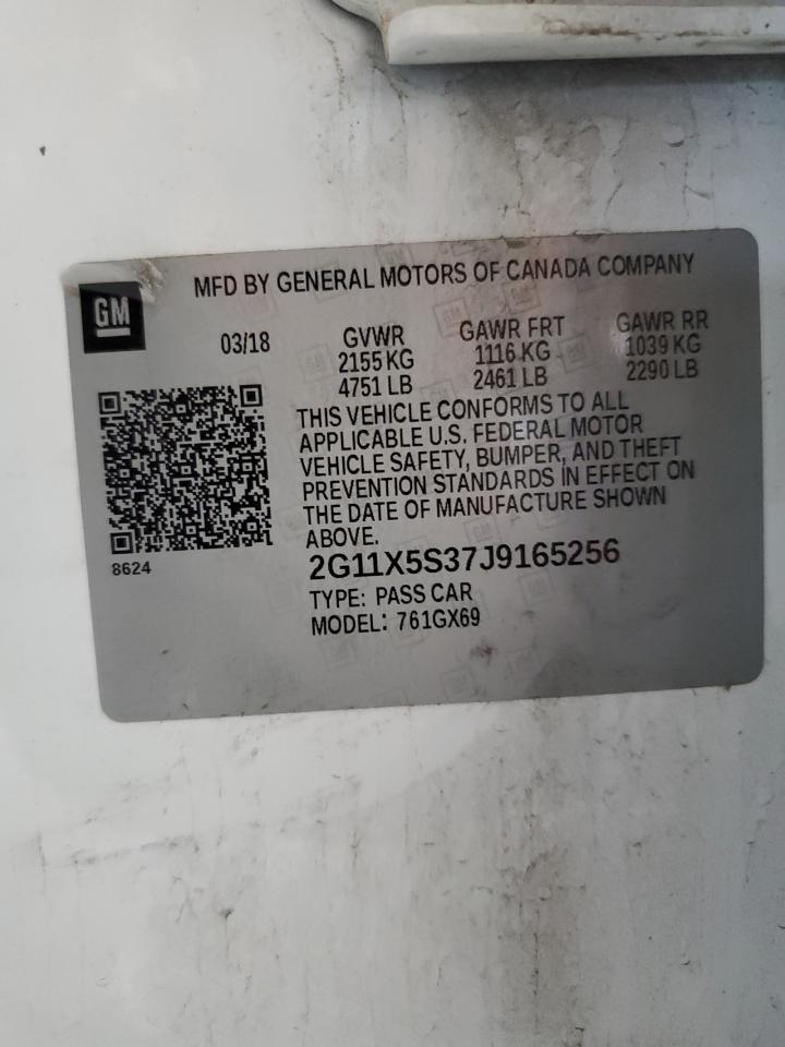 2018 Chevrolet Impala Ls VIN: 2G11X5S37J9165256 Lot: 50056605