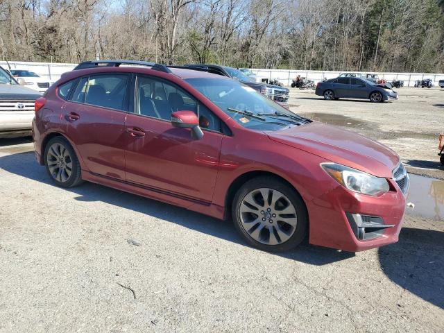  SUBARU IMPREZA 2015 Красный