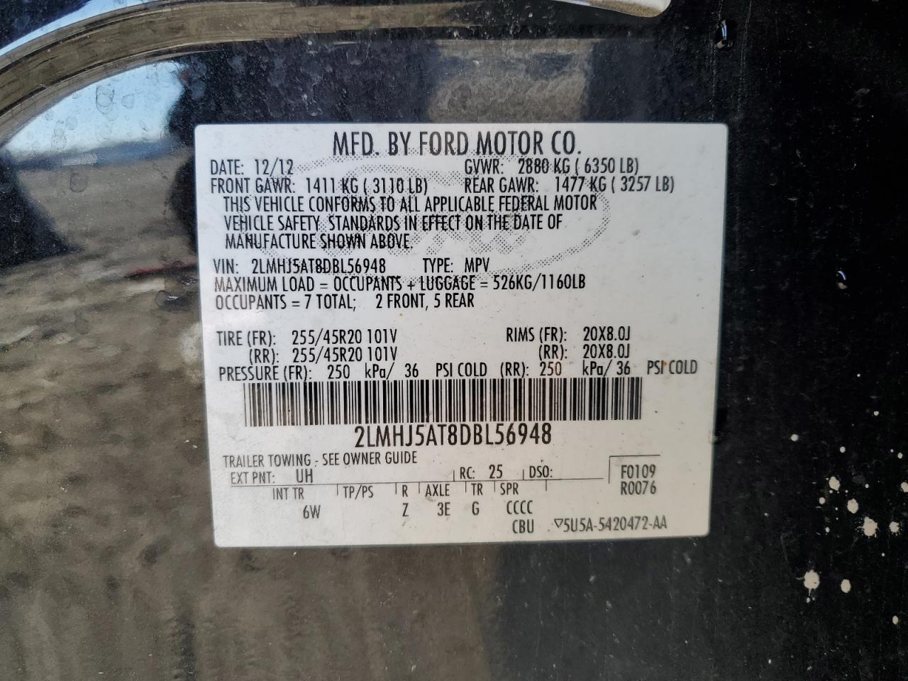 2013 Lincoln MKT - Image 13