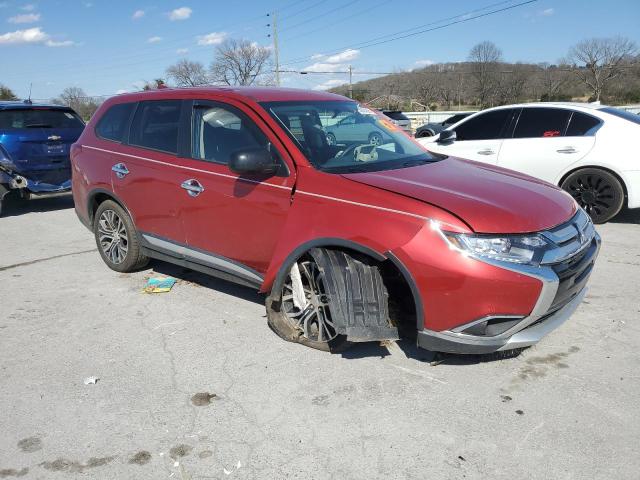  MITSUBISHI OUTLANDER 2018 Червоний
