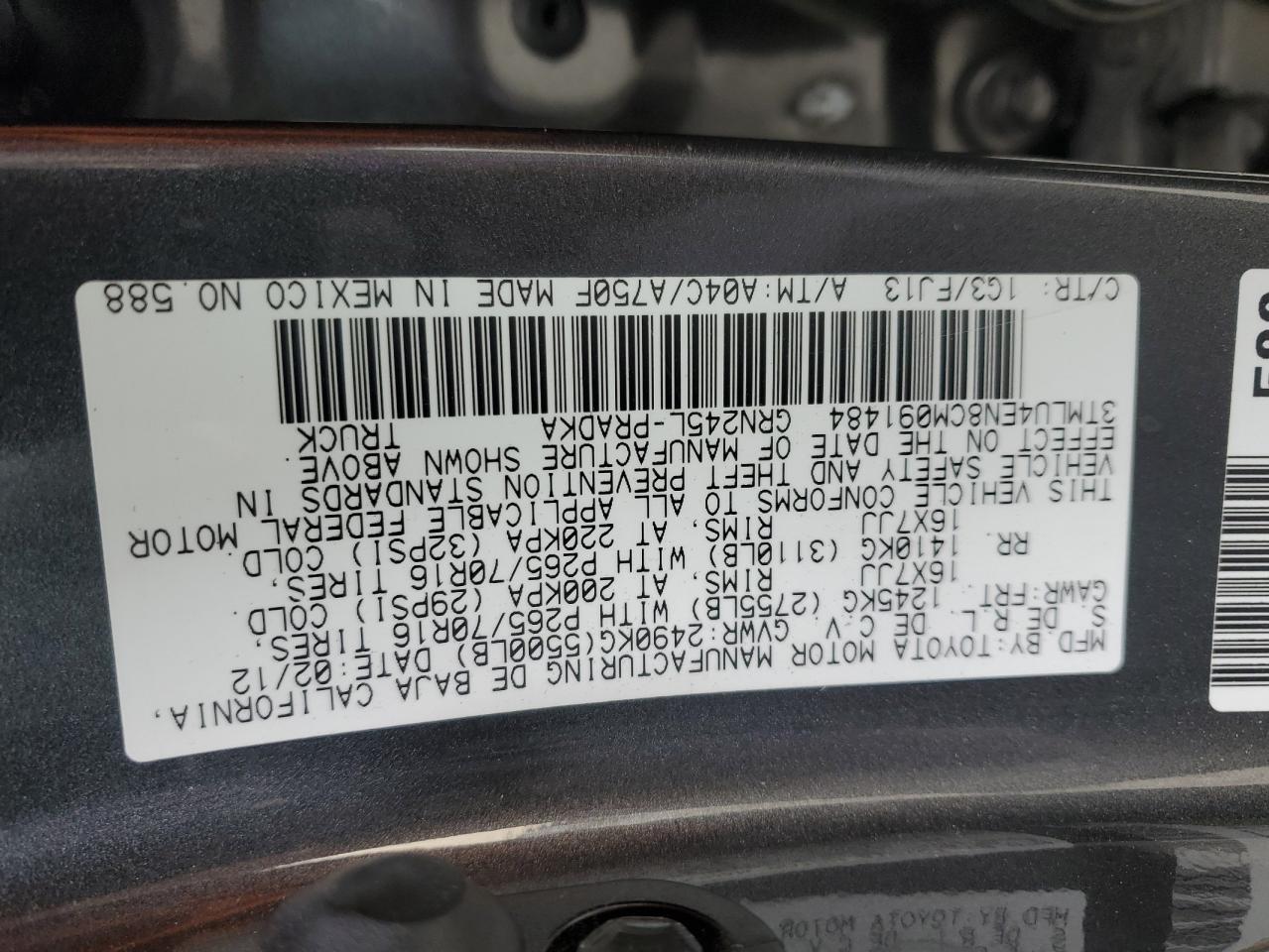 2012 Toyota Tacoma - Image 14