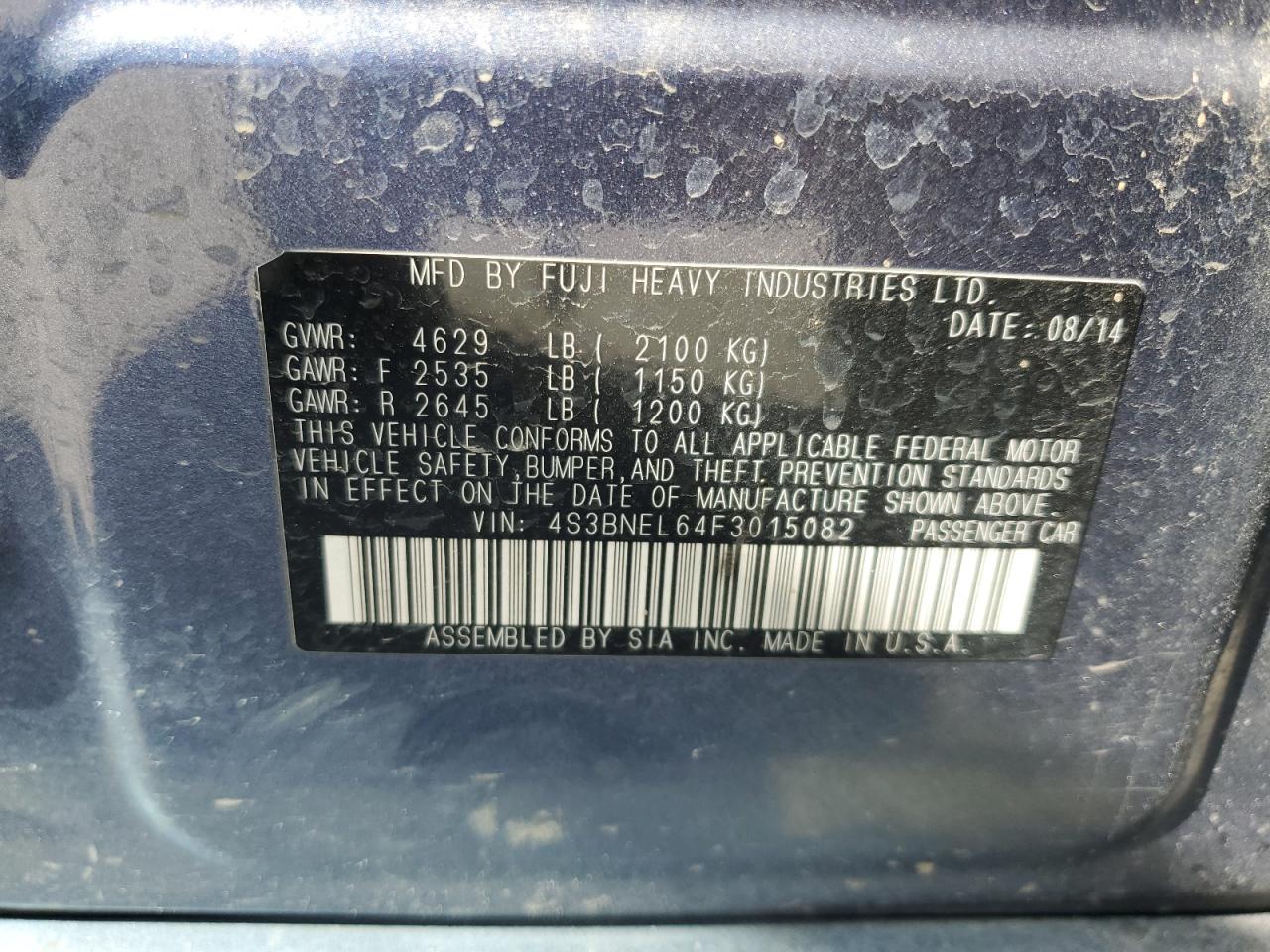 2015 Subaru Legacy - Image 12