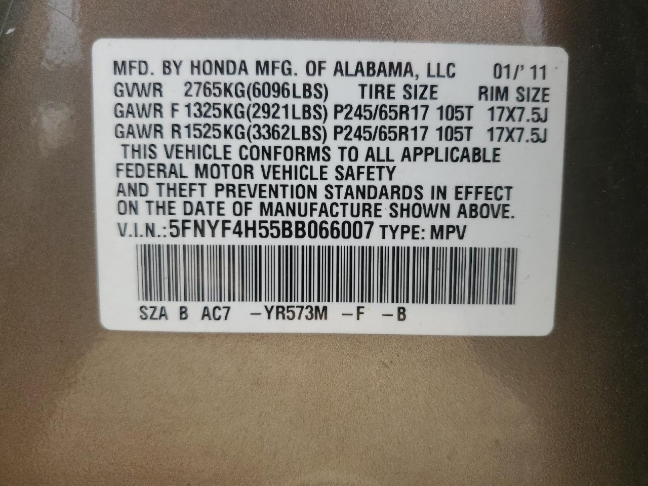 2011 Honda Pilot - Image 15