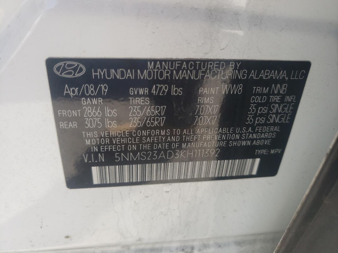 2019 Hyundai Santa Fe - Image 14