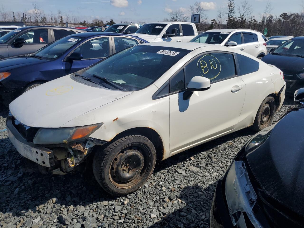 2012 Honda Civic Lx en Venta en Elmsdale, NS - Biohazard/Chemical
