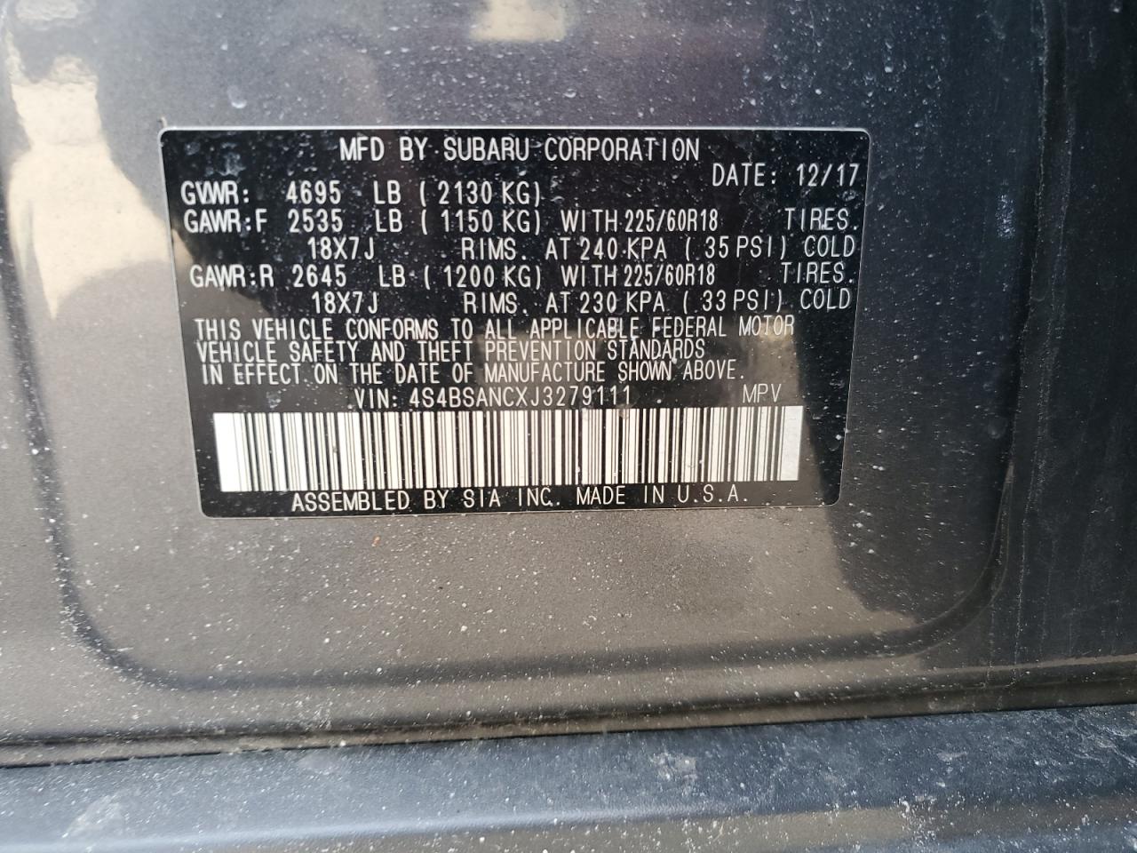 2018 Subaru Outback - Image 13