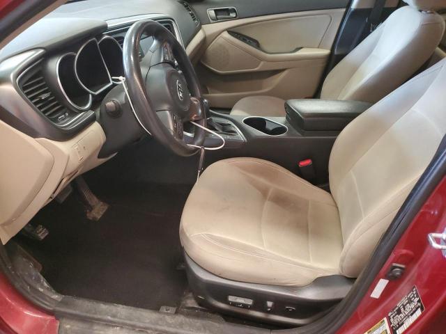  KIA OPTIMA 2014 Красный