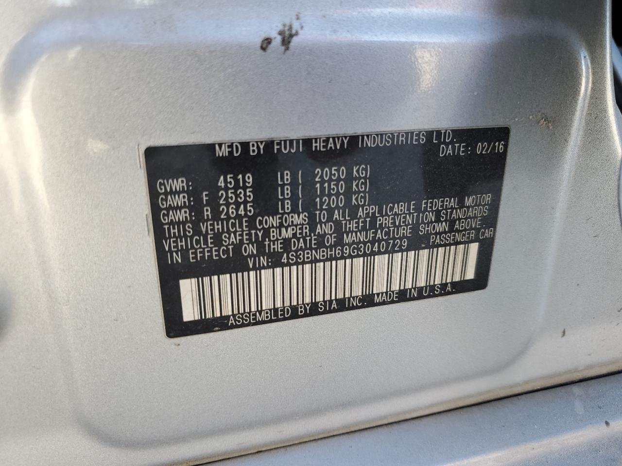 2016 Subaru Legacy - Image 12