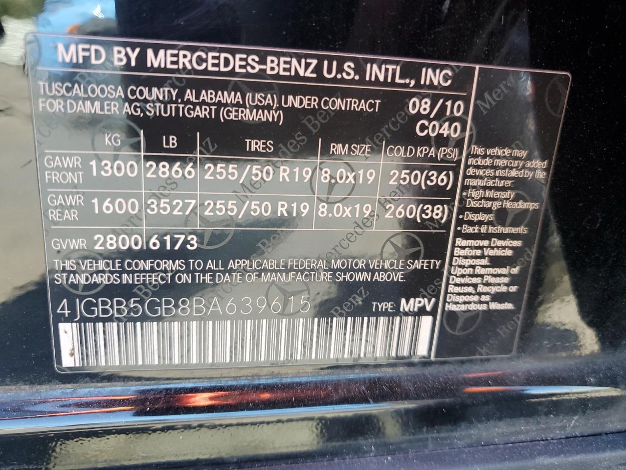 2011 Mercedes-Benz M-klasse - Image 13