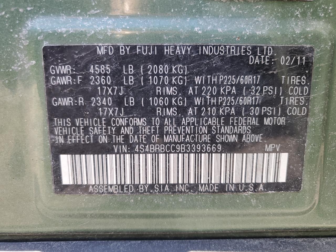 2011 Subaru Outback - Image 13