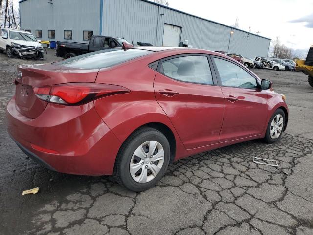  HYUNDAI ELANTRA 2016 Red
