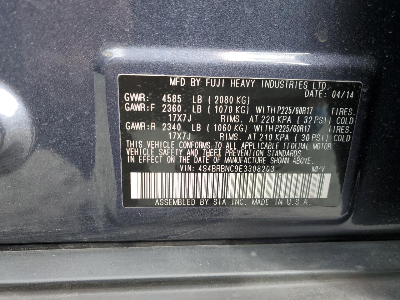 2014 Subaru Outback - Image 14