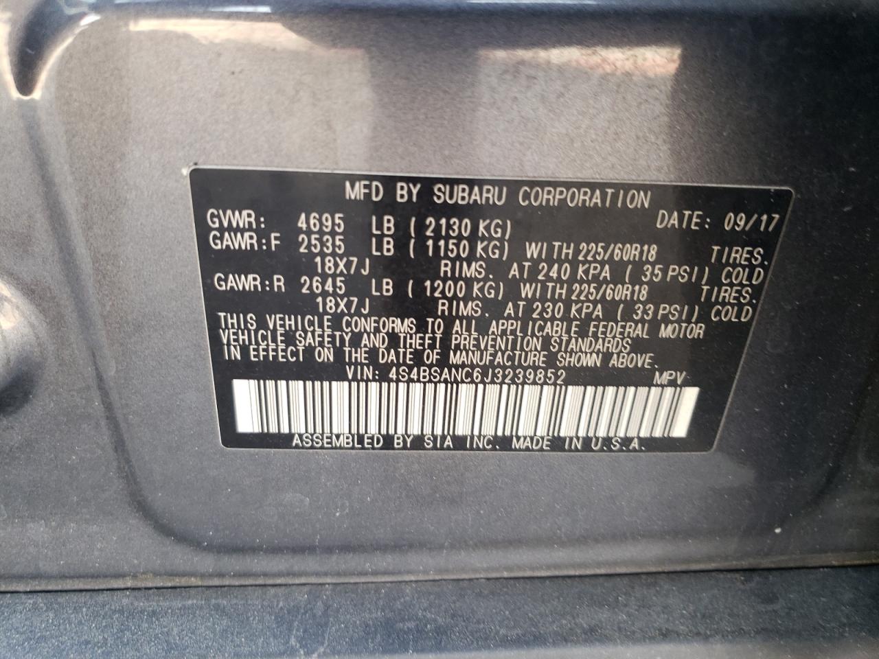 2018 Subaru Outback - Image 13