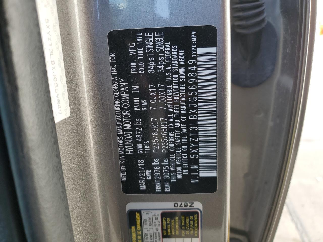 2018 Hyundai Santa Fe - Image 12