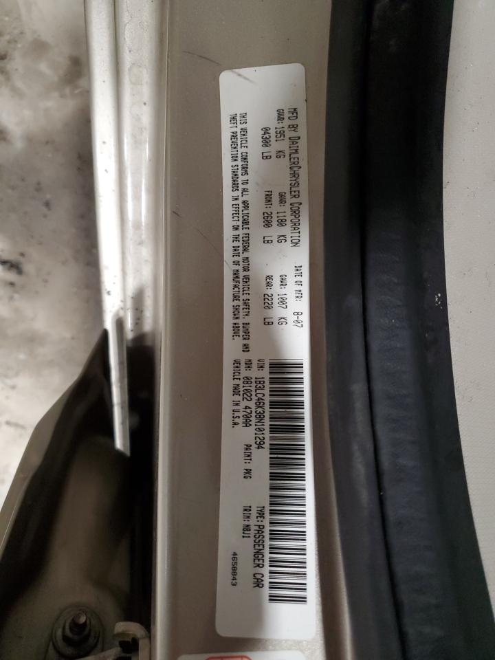 2008 Dodge Avenger Se VIN: 1B3LC46K38N101294 Lot: 47919245