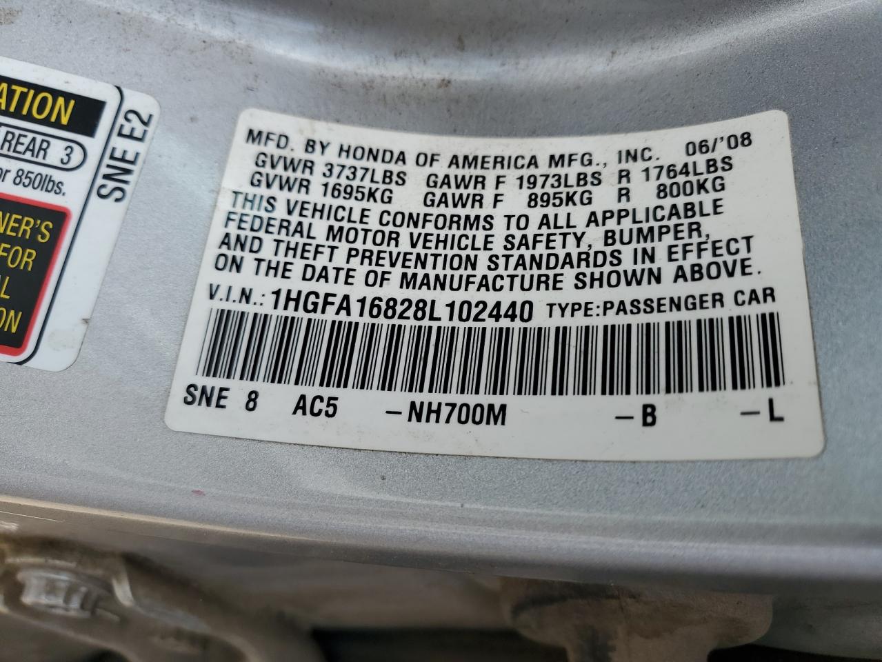 2008 Honda Civic - Image 12