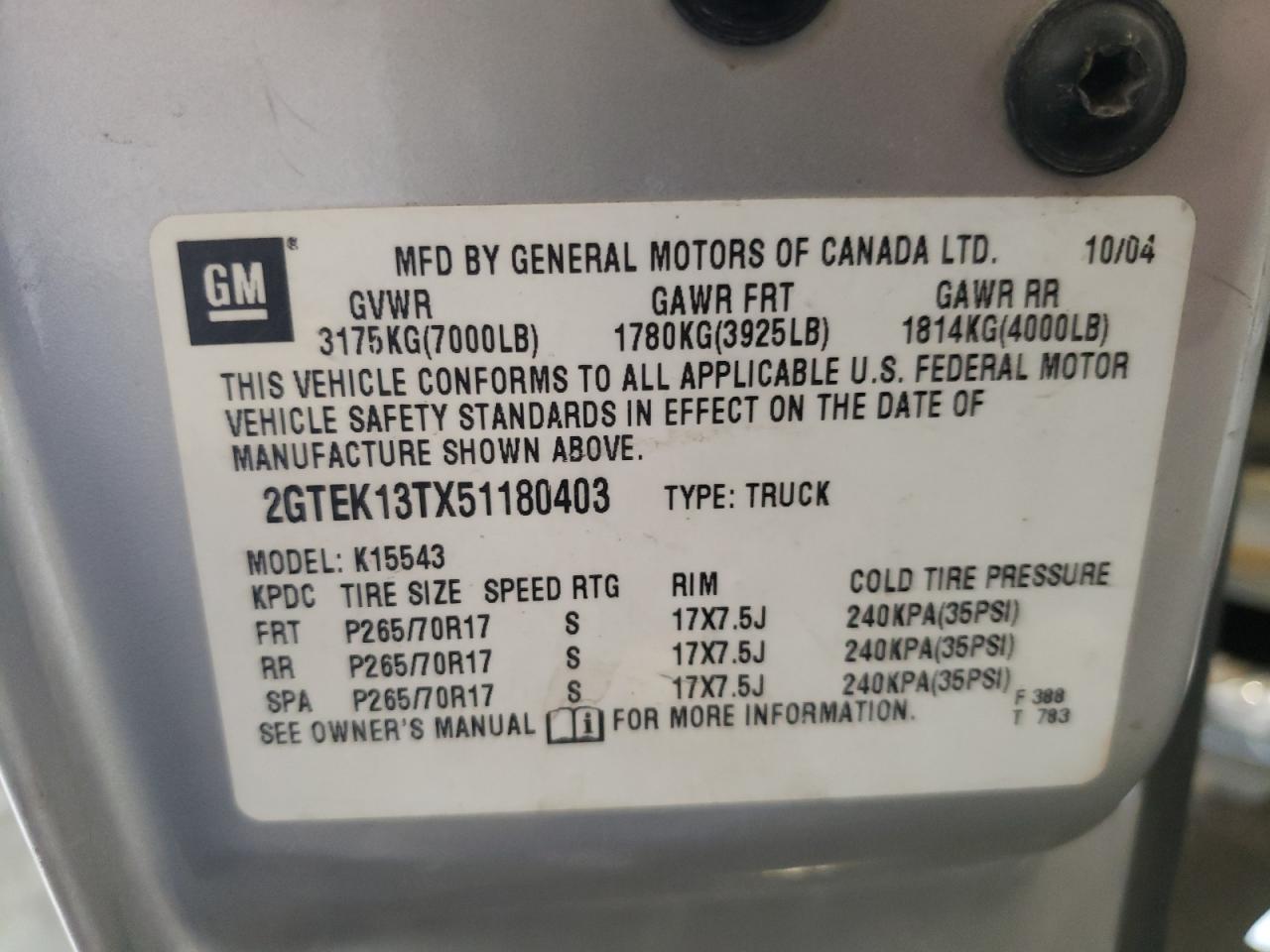 2005 GMC Envoy - Image 12