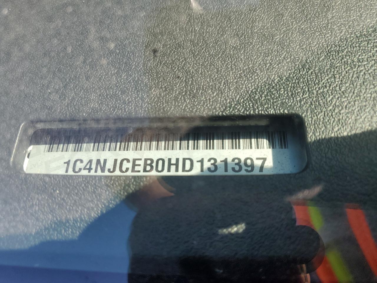 2017 Jeep Compass Latitude VIN: 1C4NJCEB0HD131397 Lot: 49547835