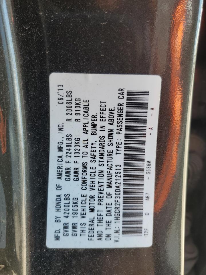 2013 Honda Accord Lx VIN: 1HGCR2F30DA212513 Lot: 51141875