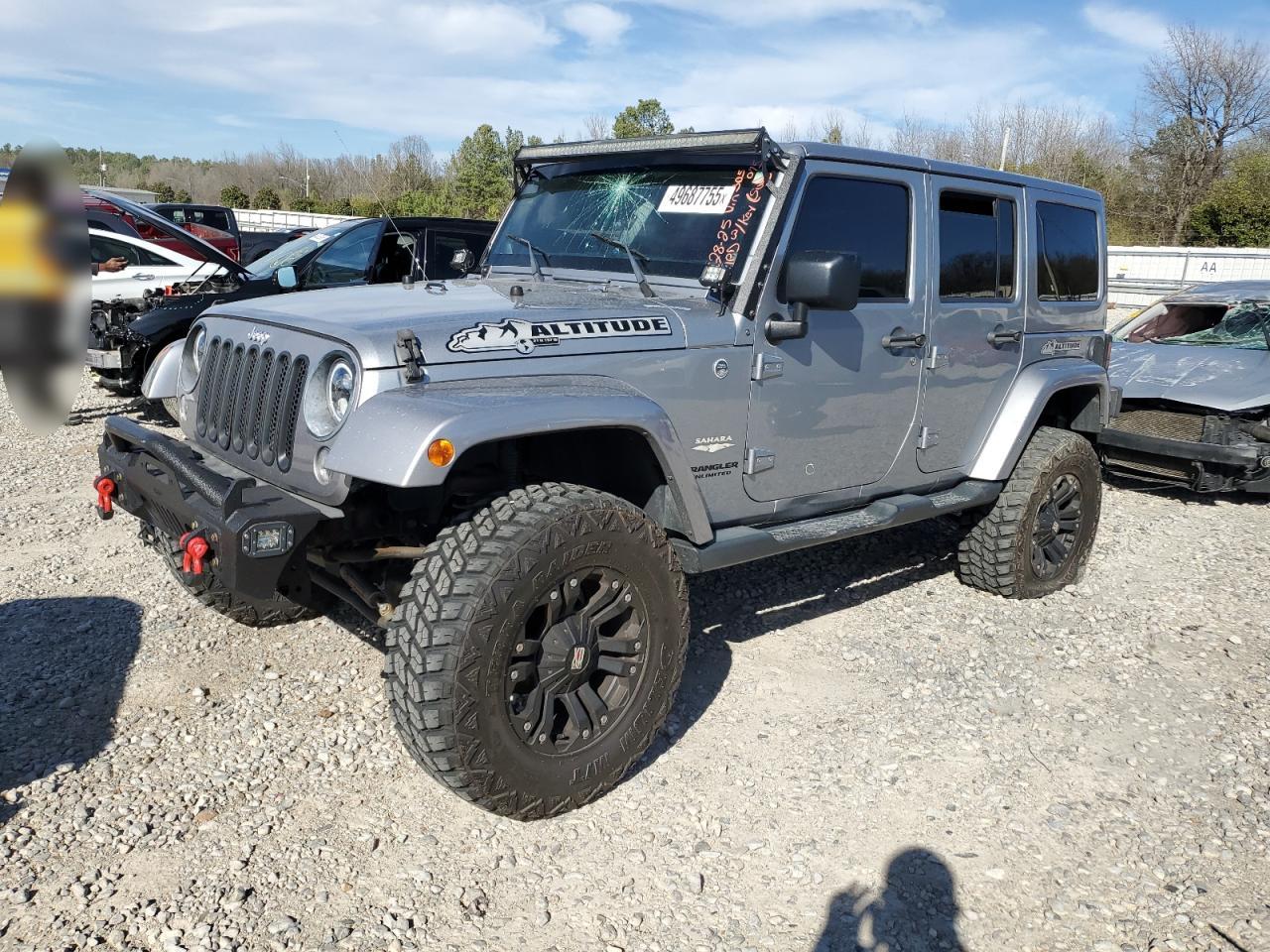 2014 Jeep Wrangler Unlimited Sahara zu verkaufen in Memphis, TN - Side