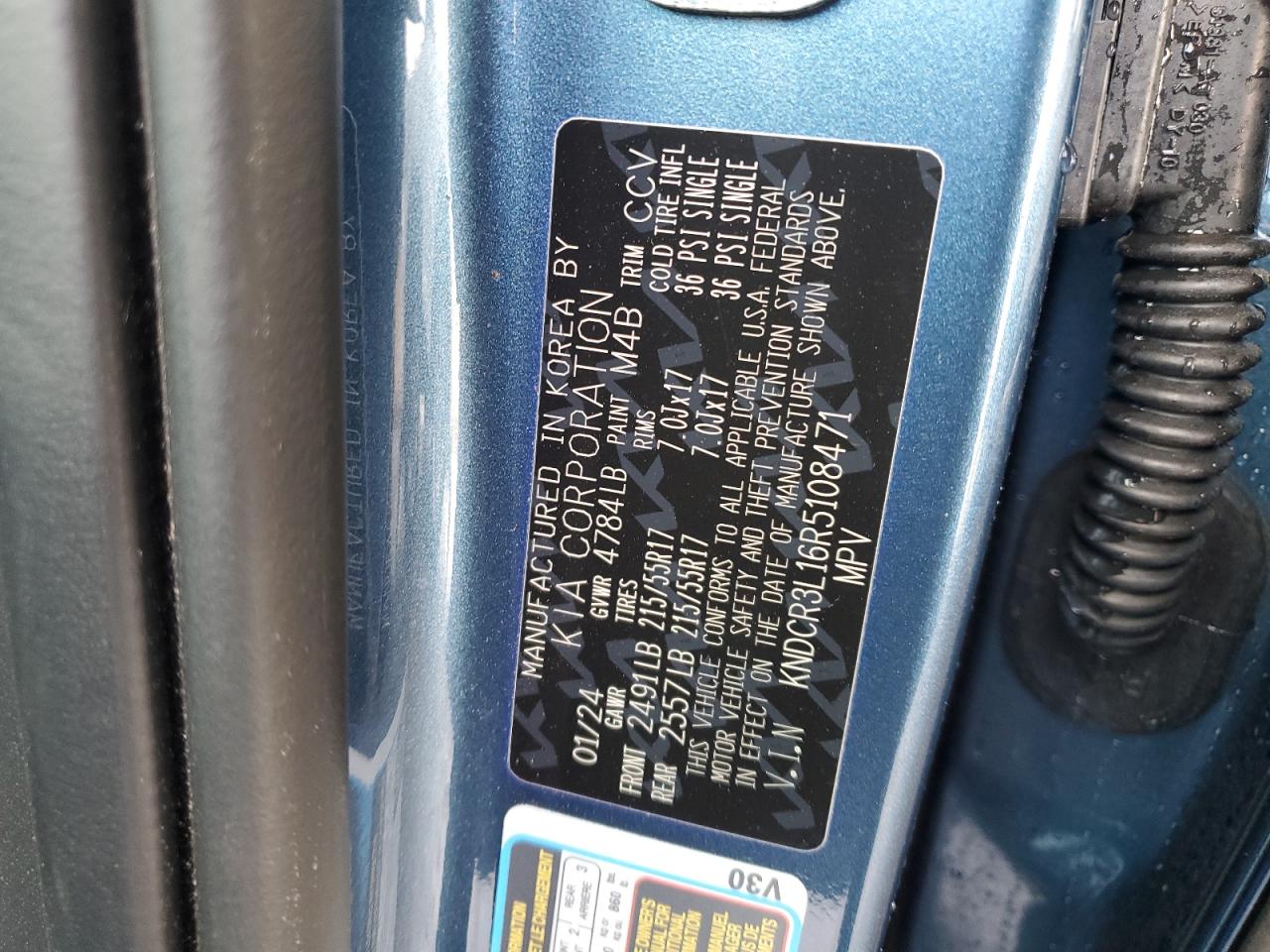 2024 Kia Niro Wind VIN: KNDCR3L16R5108471 Lot: 49174005