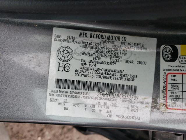 2012 FORD FUSION SE  
