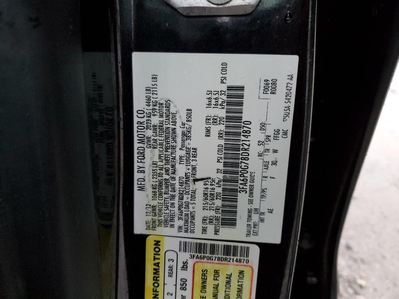 2013 Ford Fusion - Image 14
