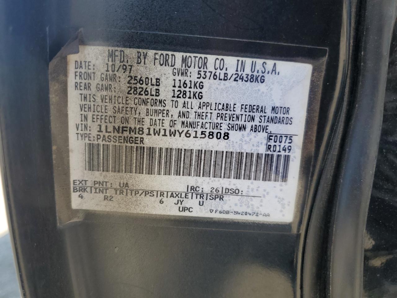 1998 Lincoln Town Car - Image 12