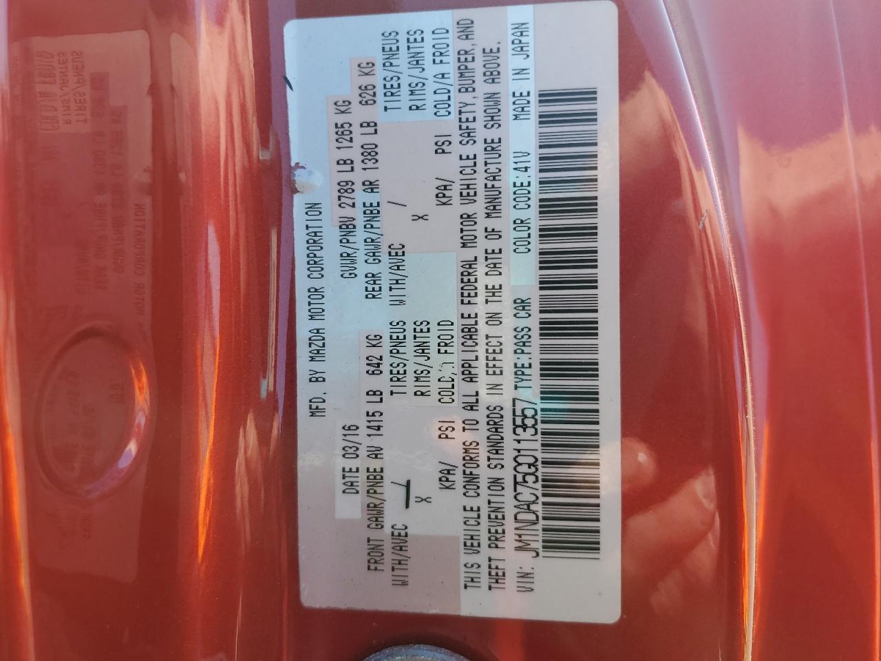 2016 Mazda MX-5 - Image 12