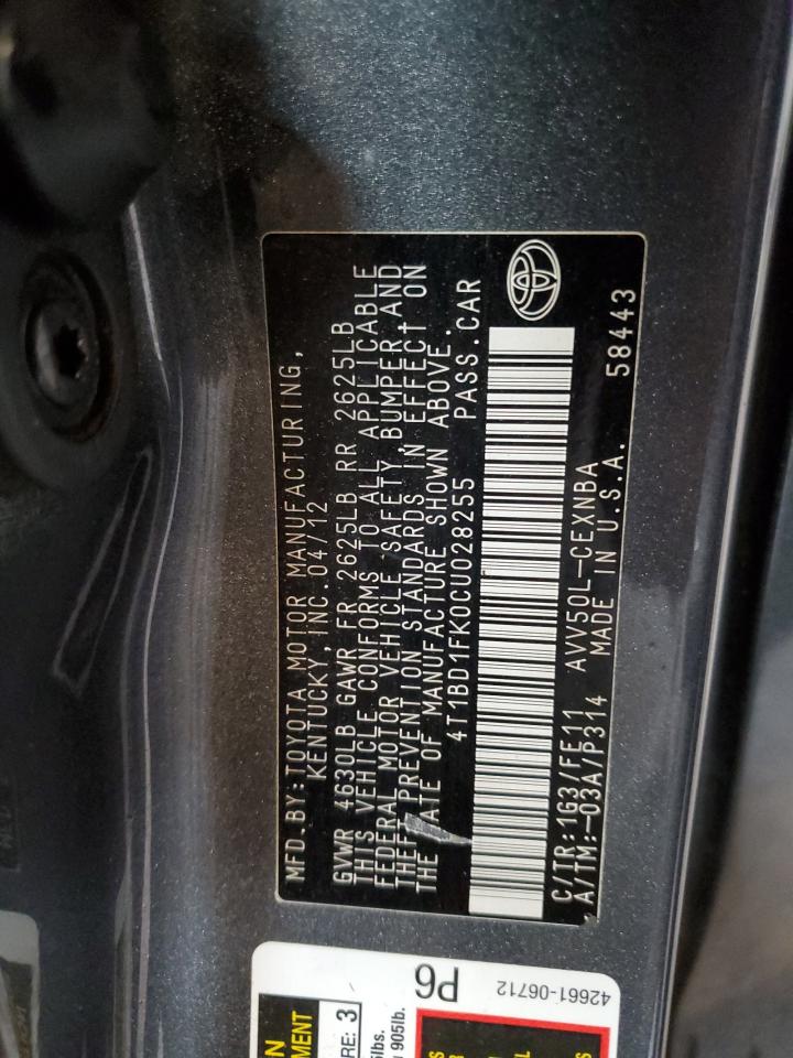 2012 Toyota Camry - Image 13