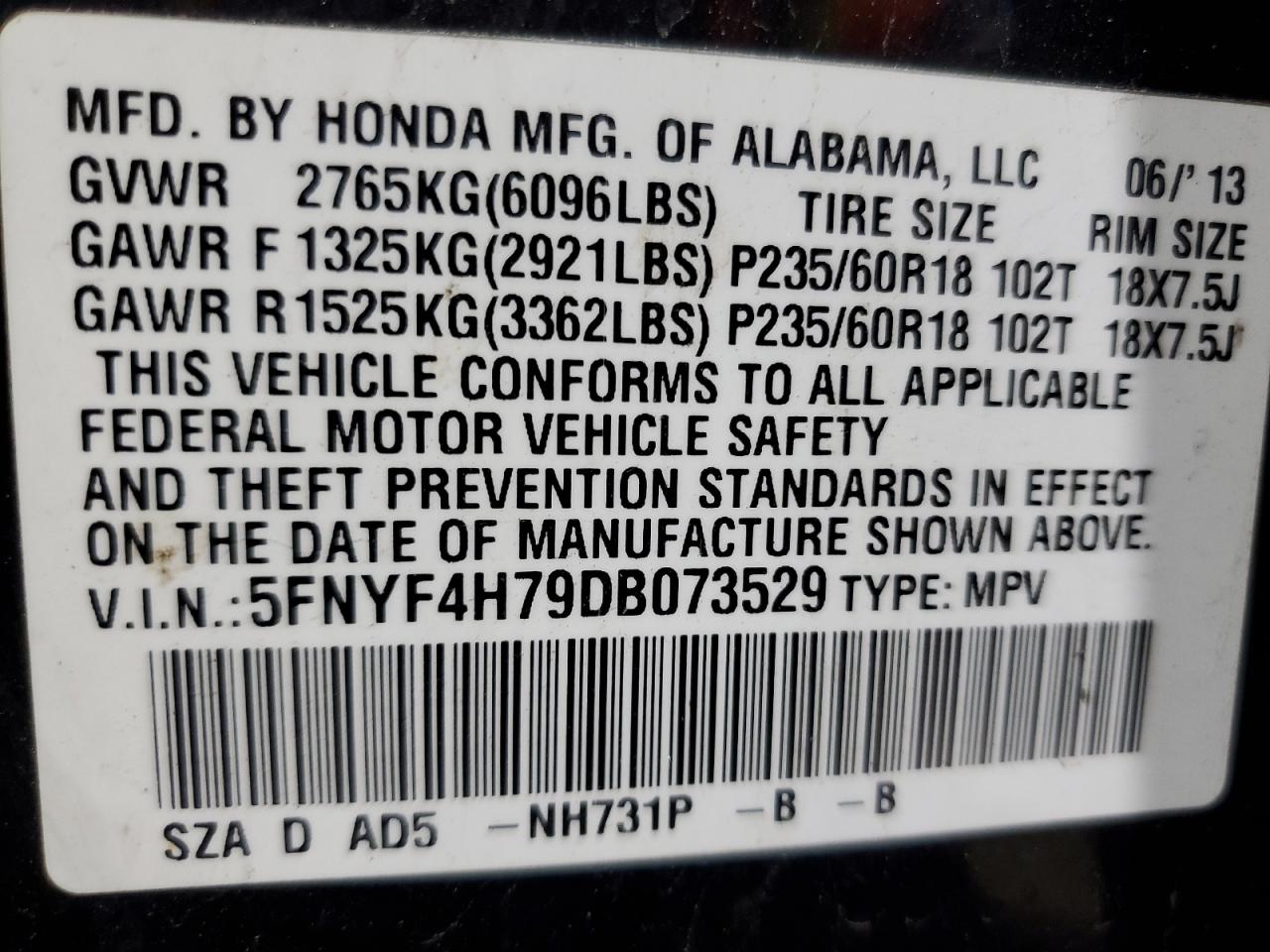 2013 Honda Pilot - Image 14