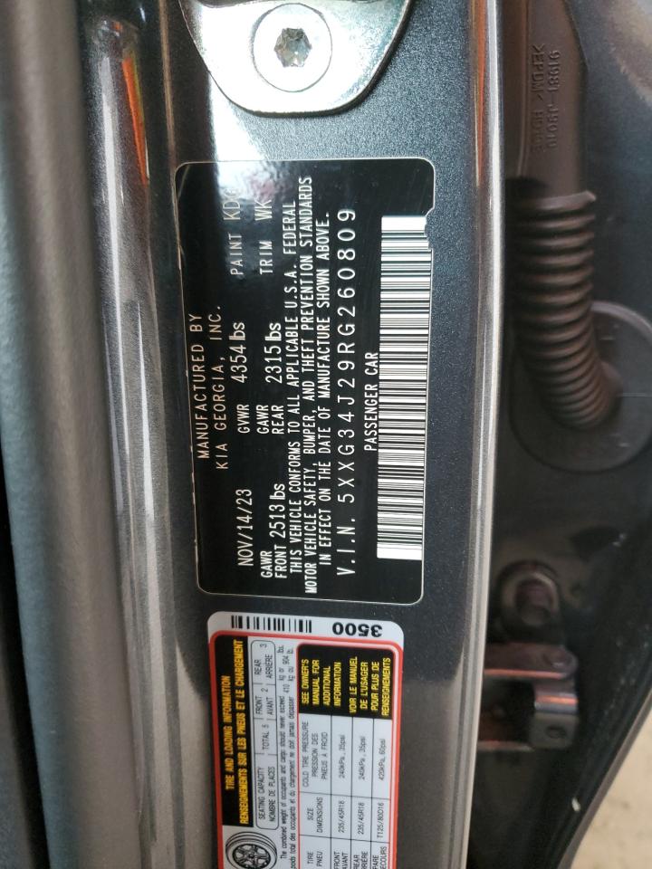 2024 Kia K5 Ex VIN: 5XXG34J29RG260809 Lot: 51119745