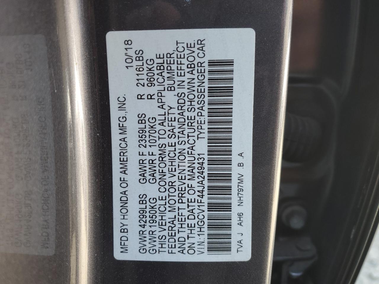 2018 Honda Accord - Image 12