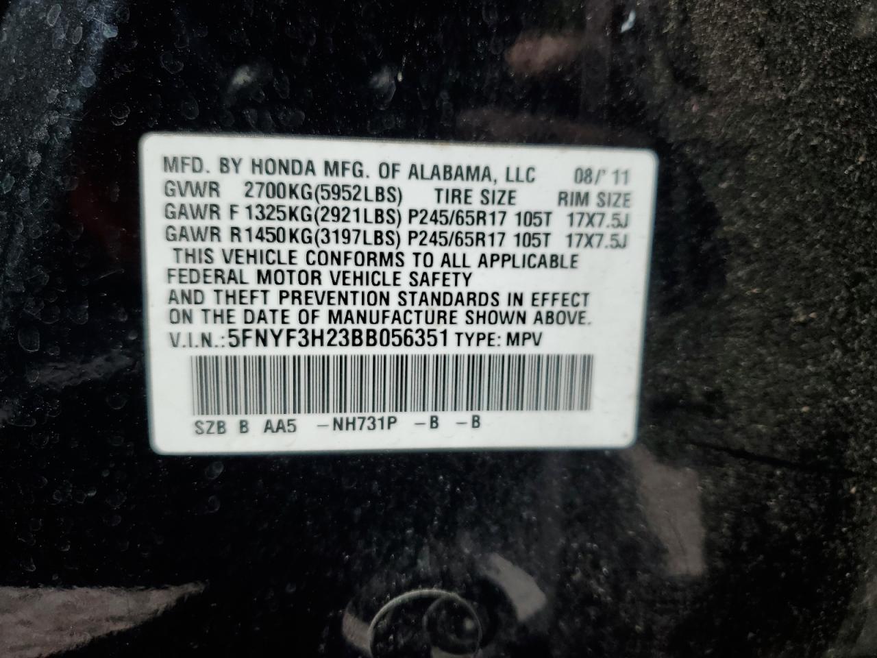 2011 Honda Pilot - Image 13