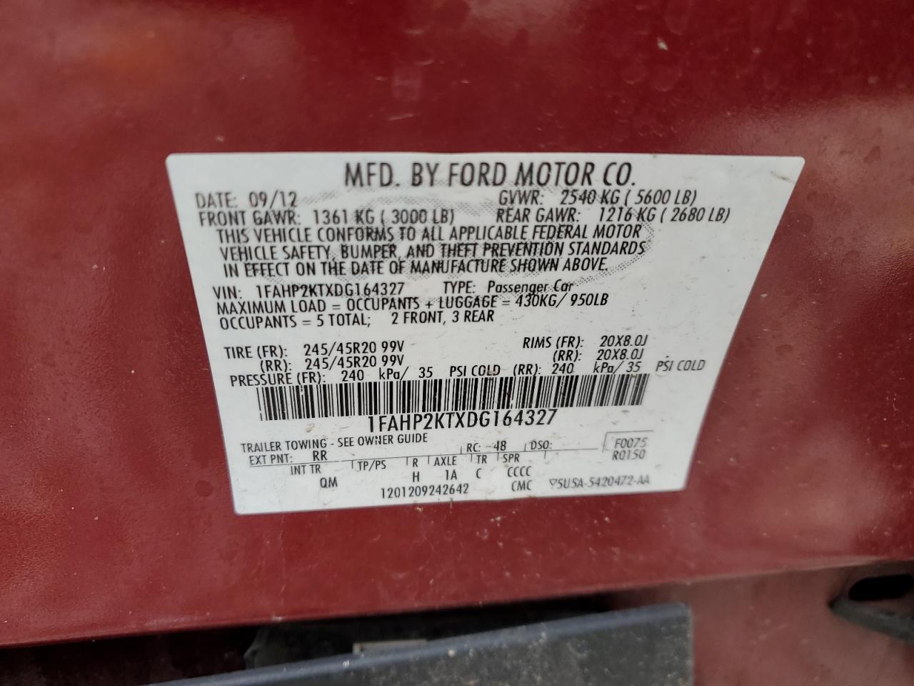 2013 Ford Taurus - Image 12