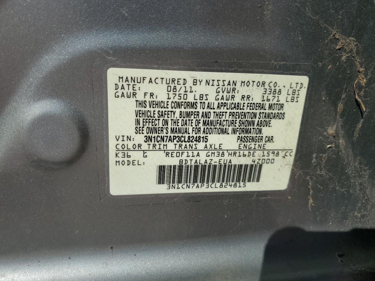 2012 Nissan Versa - Image 15