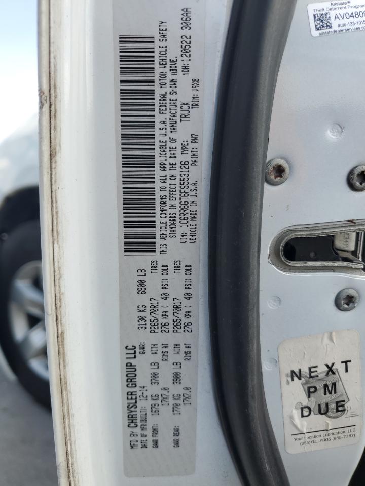 2015 Ram 1500 Slt VIN: 1C6RR6GT6FS553126 Lot: 48675555