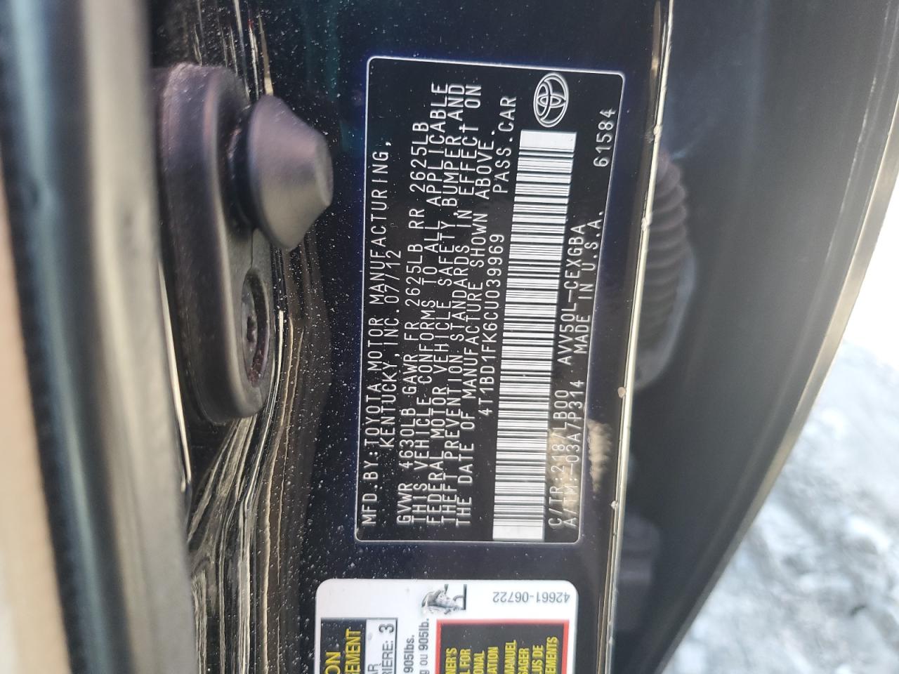 2012 Toyota Camry - Image 12