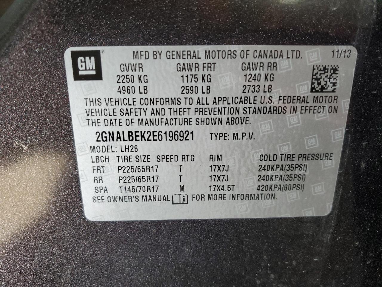 2014 Chevrolet Equinox - Image 13