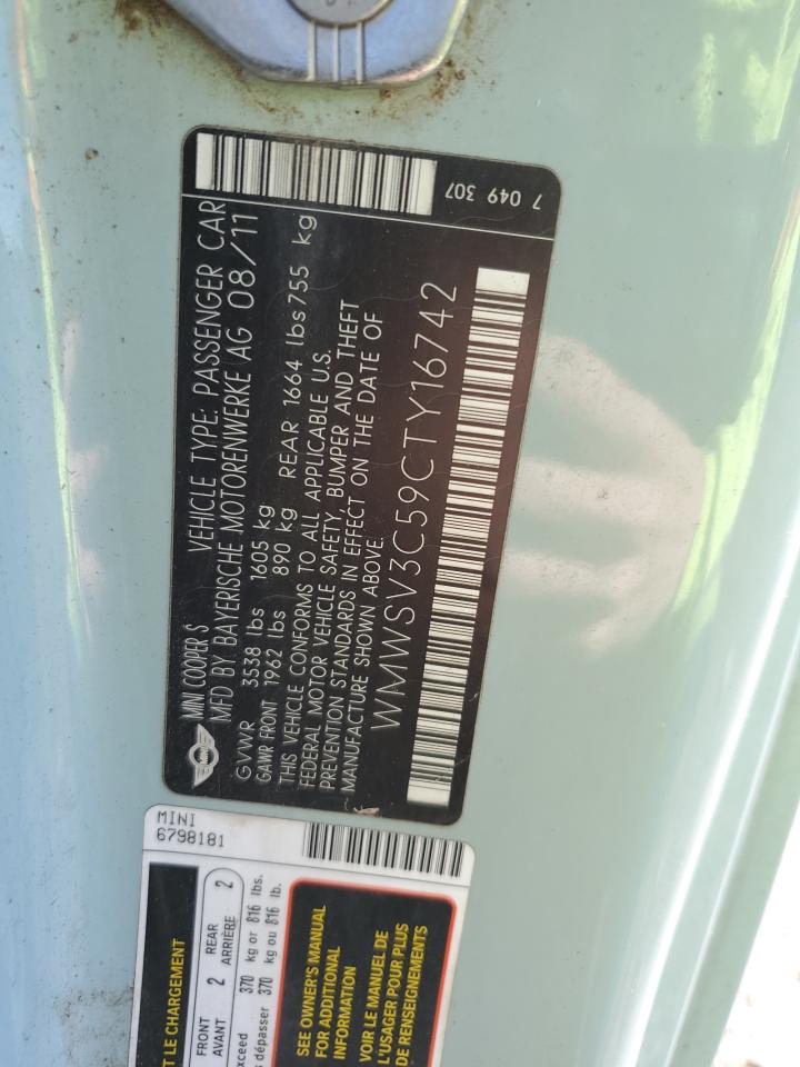 2012 MINI Cooper - Image 12