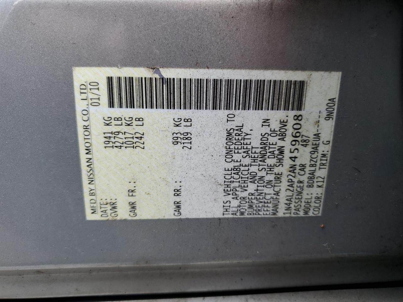 2010 Nissan Altima - Image 12