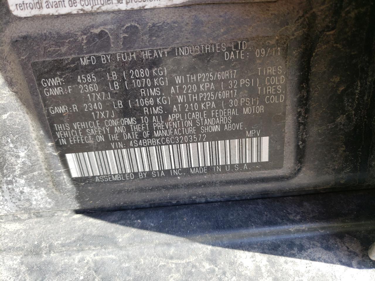 2012 Subaru Outback - Image 13