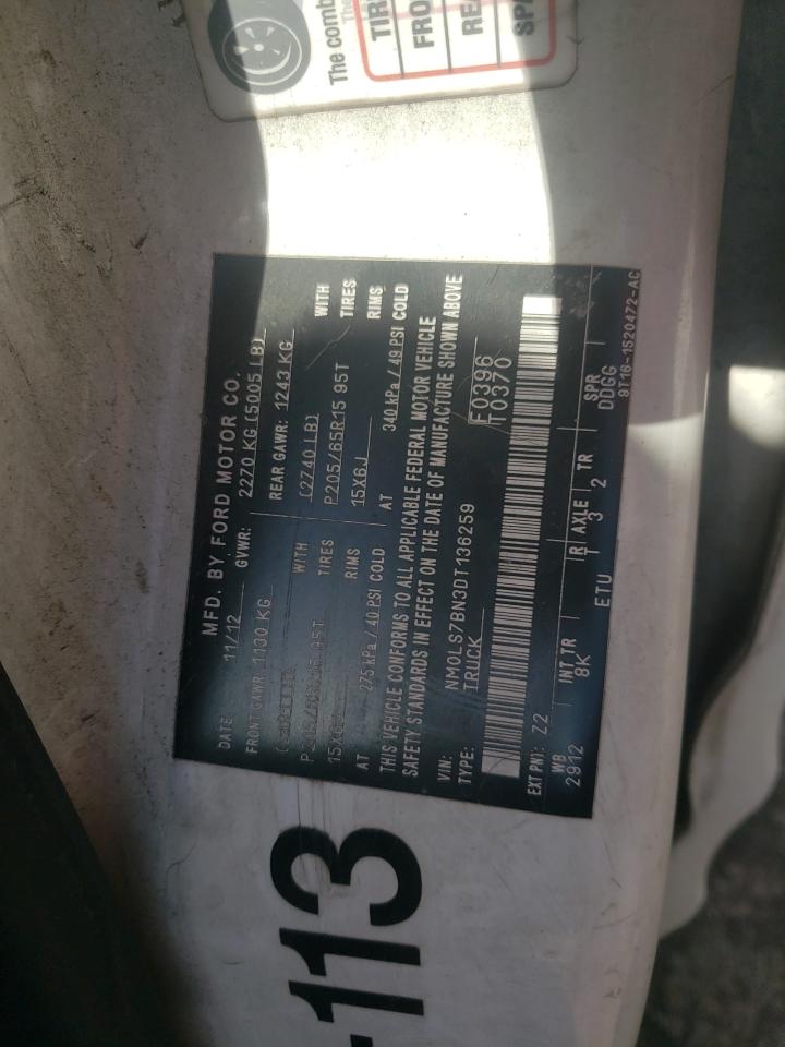 2013 Ford Transit Connect Xlt VIN: NM0LS7BN3DT136259 Lot: 47972345