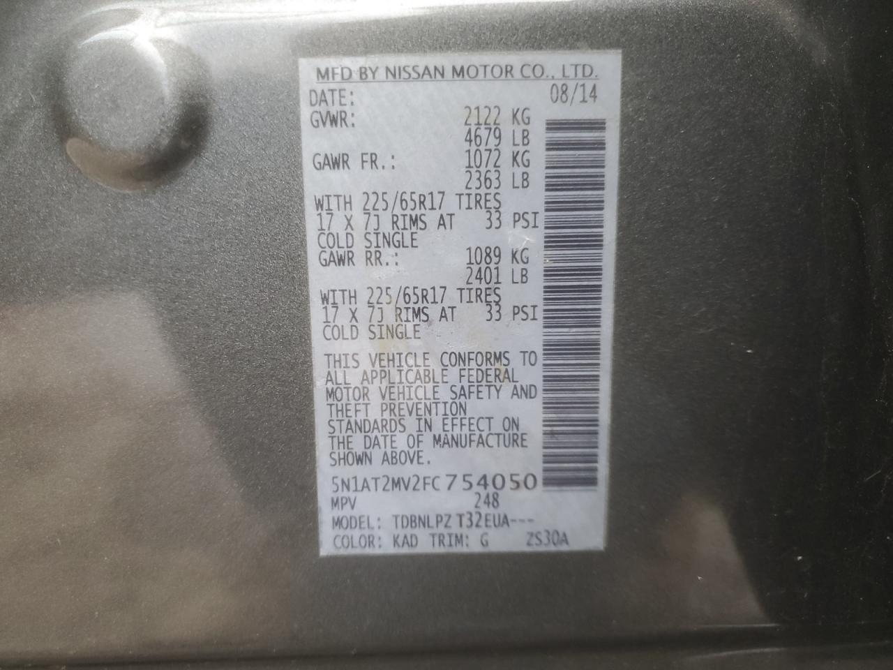 2015 Nissan Rogue - Image 15