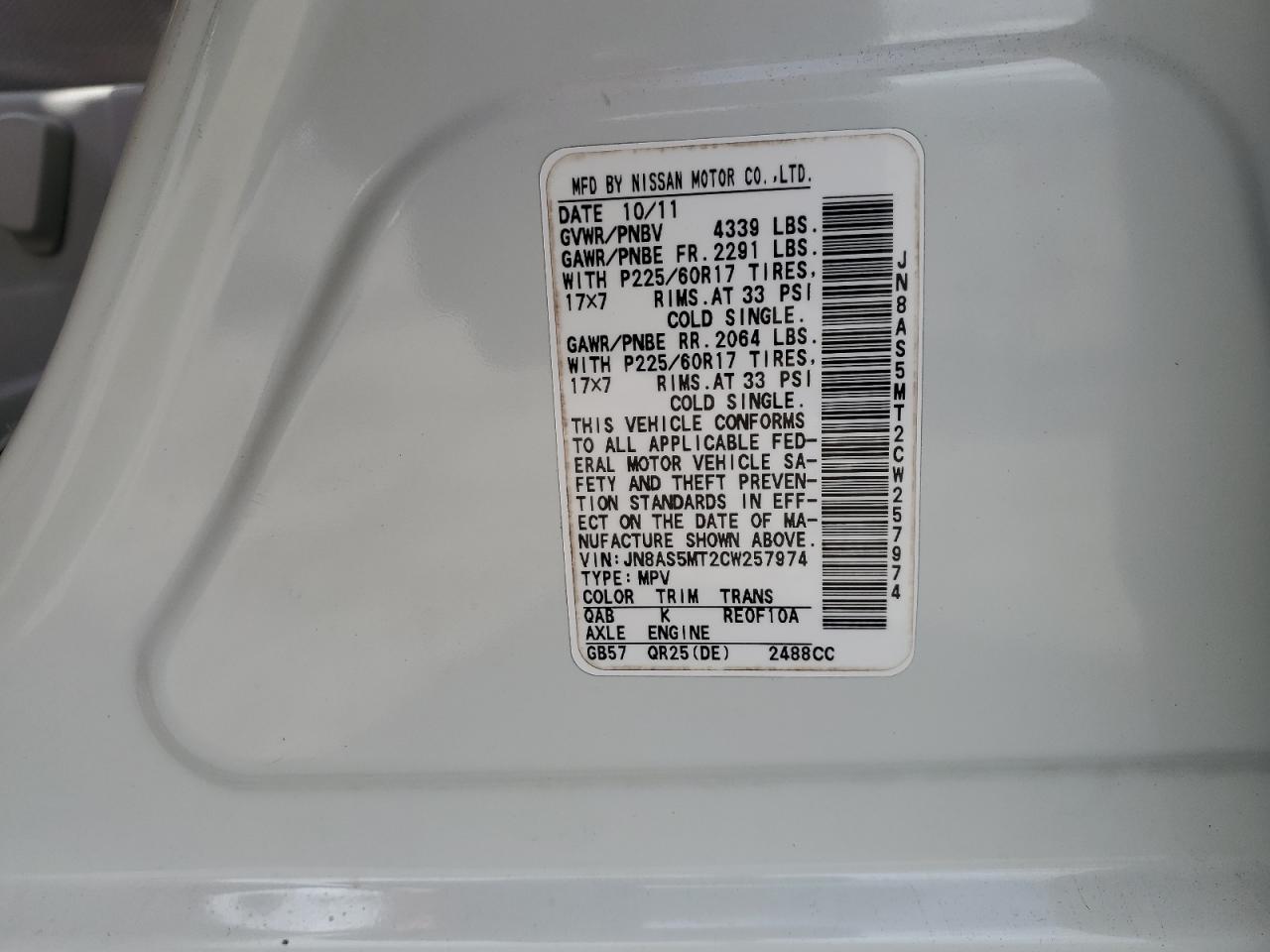 2012 Nissan Rogue - Image 14