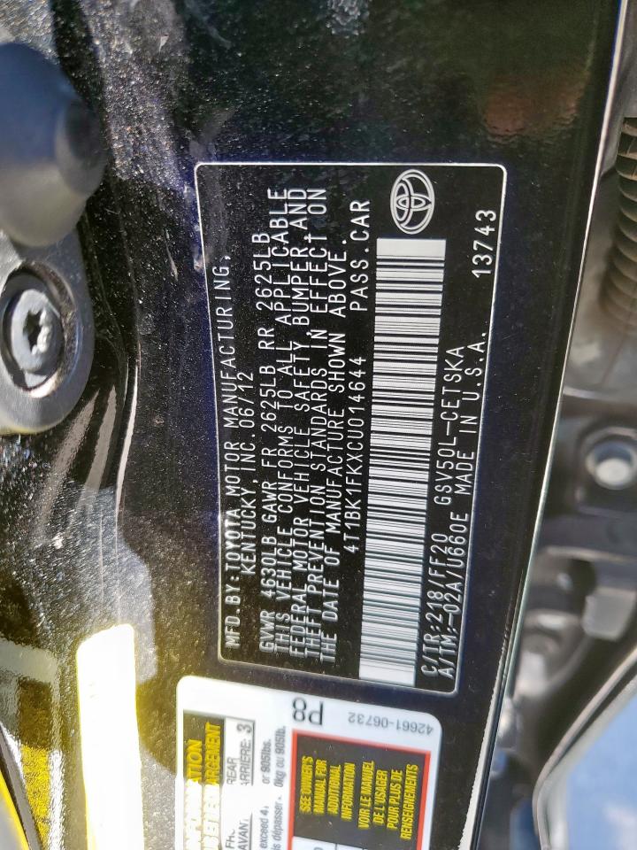 2012 Toyota Camry - Image 12