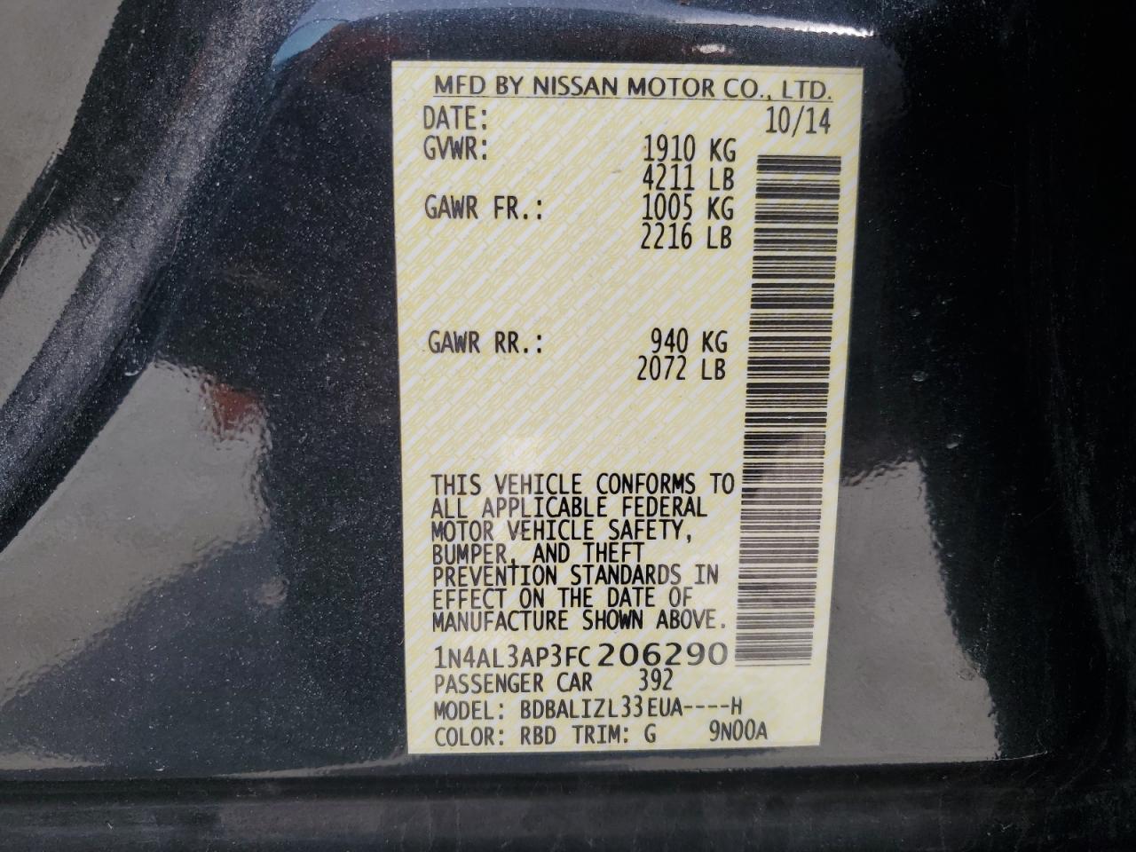2015 Nissan Altima - Image 14