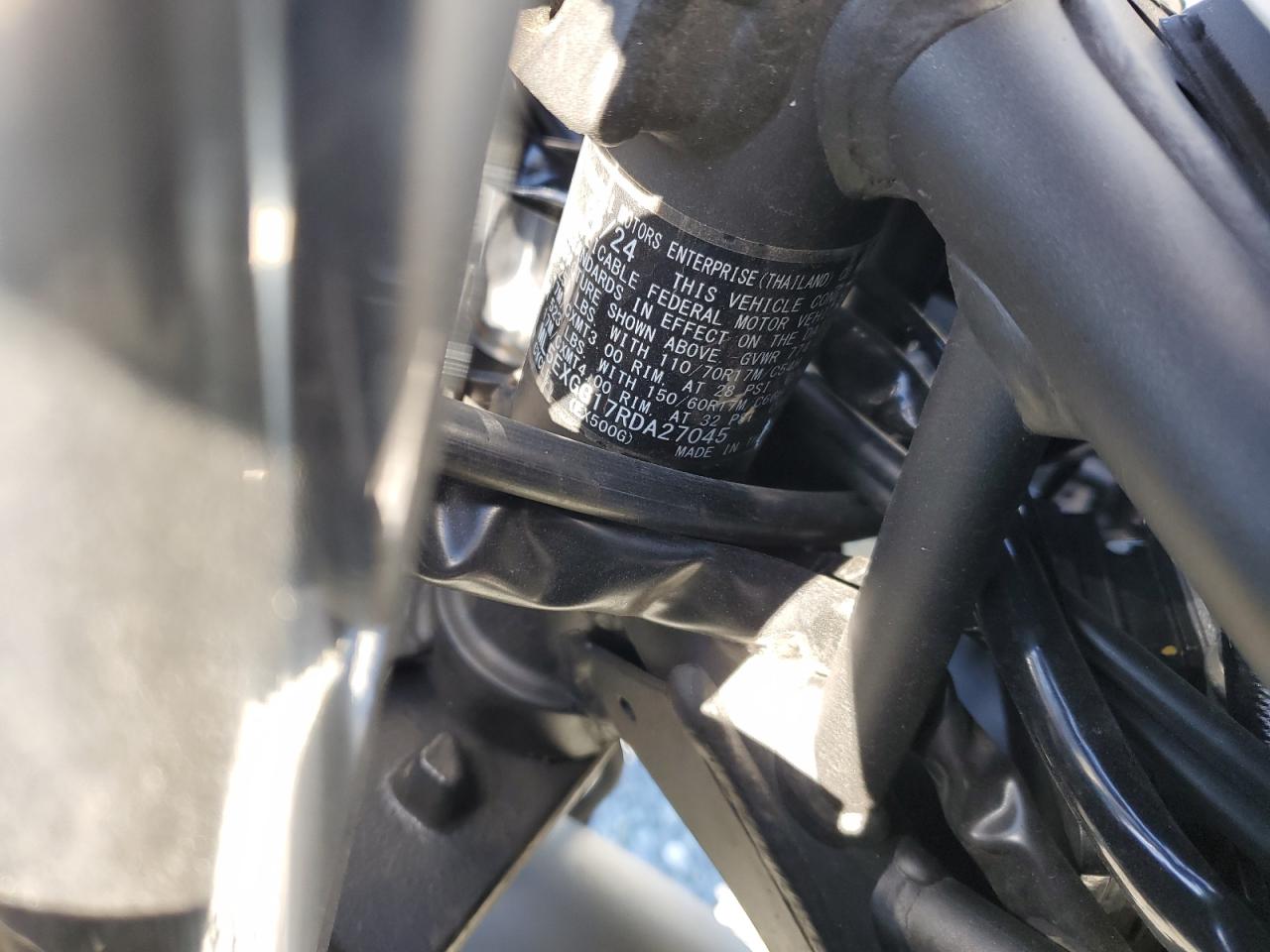 2024 Kawasaki Ex500 VIN: ML5EXGG17RDA27045 Lot: 47583205